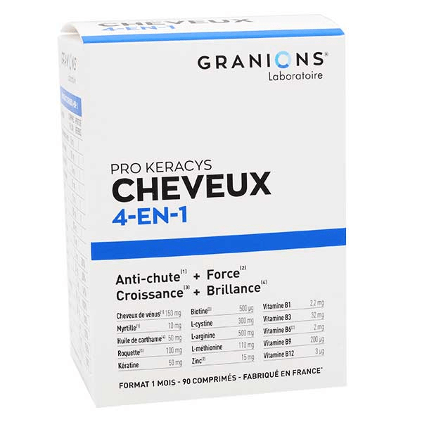 Granions Pro Keracys Cheveux 4 en 1 90 comprimés 5
