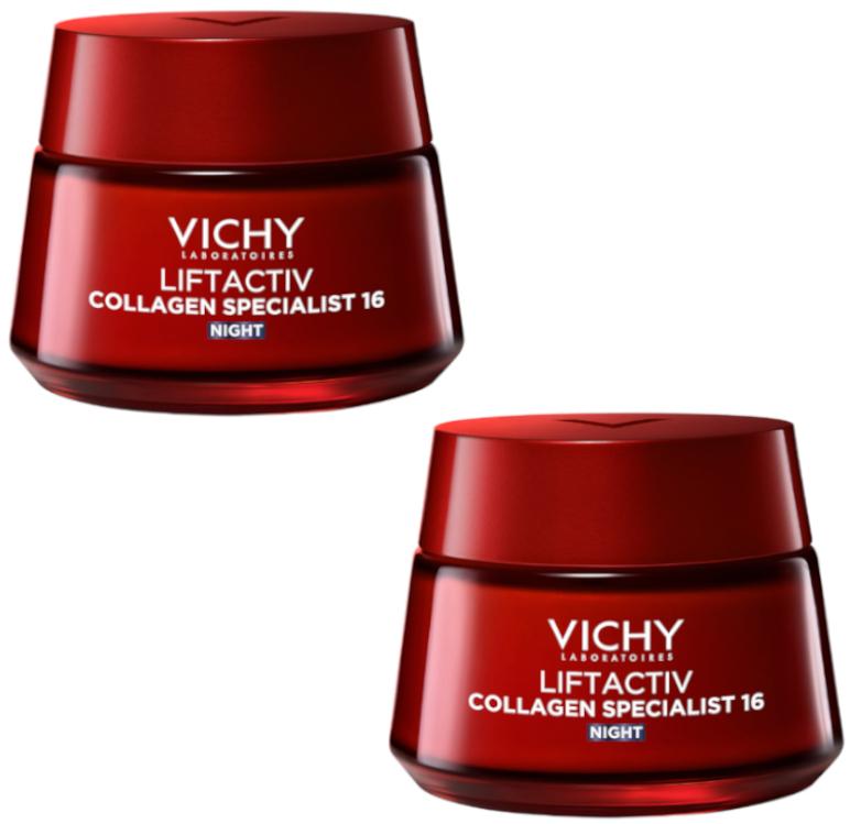 Imagen de Vichy Liftactiv Collagen Specialist crema noche 2x50 ml en OfertitasTOP