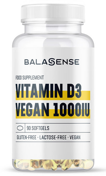 Balasense Vitamina D3 Vegana 1000UI 90 Cápsulas Blandas