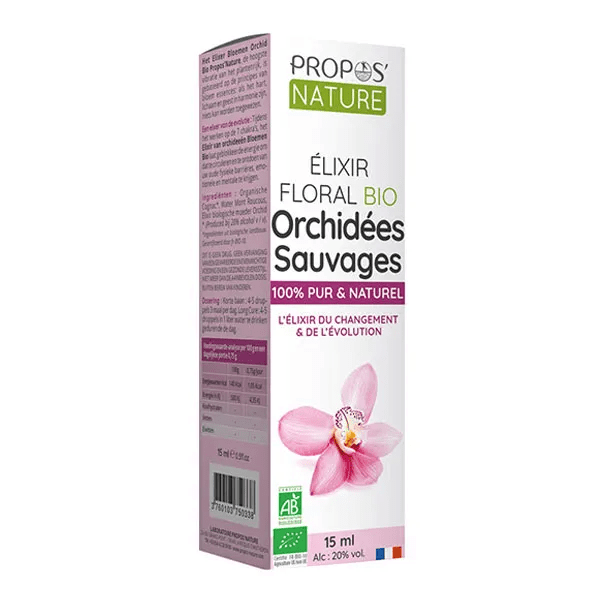 Elixir floral d'Orchidées sauvages Bio 15ml