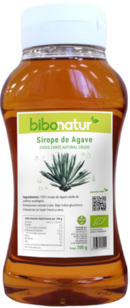 Bibonatur Sirope De Agave Endulzante Natural Crudo 700 Gr