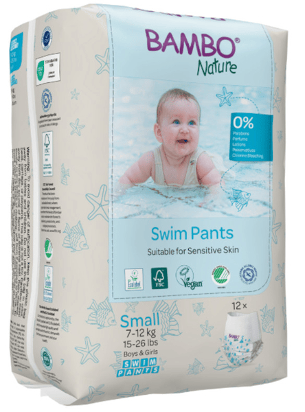 Bambo Nature Pañales Baño T-S (7-12 Kg) 12 uds
