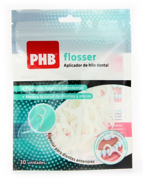 PHB Flosser Aplicador Hilo Dental 30 Unidades