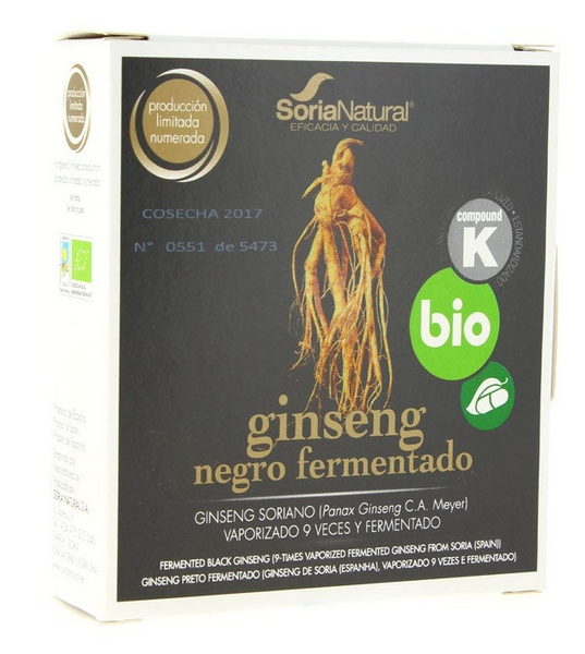 Soria Ginseng Negro Fermentado BIO 24 Cápsulas