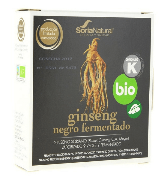 En Oferta Soria Natural Ginseng Negro Fermentado Bio 24 Cápsulas