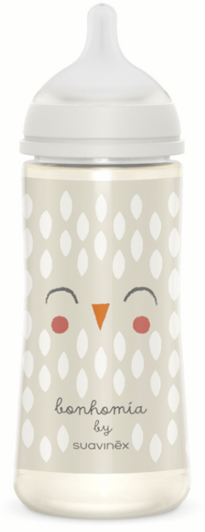 Suavinex Bibéron Tetina Fisiológica Sx Pro Silicona Flujo Denso Beige