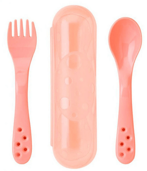 Saro Juego de Cubiertos con Estuche Rosa