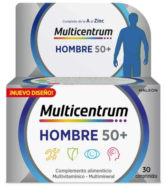 Multicentrum Hombre 50+ 30 Comprimidos - Imagen 4