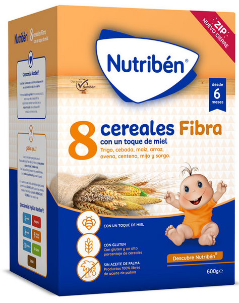 Nutribén 8 Cereales Y Miel Fibra 600gr