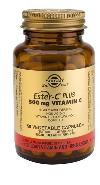 Solgar Ester-C Plus 500 Mg 50 Cápsulas Vegetales