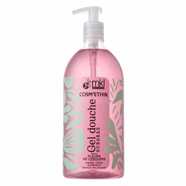 Cosm'Ethik Gel Douche Fleurs de cerisier 1L 5