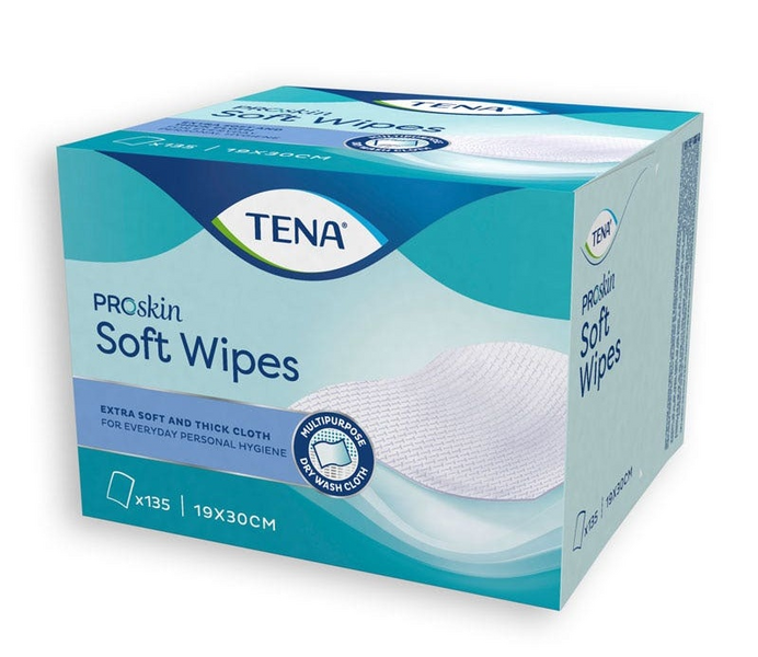 TENA Proskin Soft Wipe Toallitas 3 En 1 80 Unidades