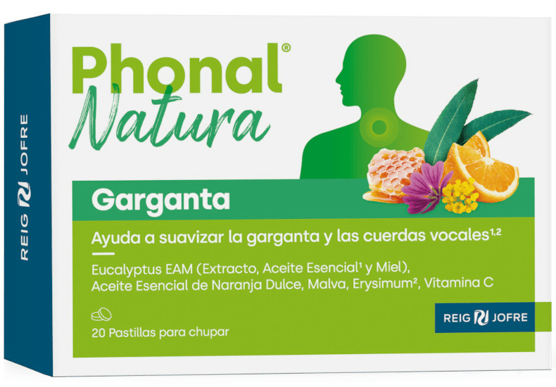 Reig Jofre Phonal Natura Garganta 20 Pastillas