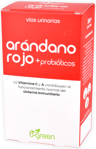 b.green Arándano Rojo+Probióticos 30 Cápsulas
