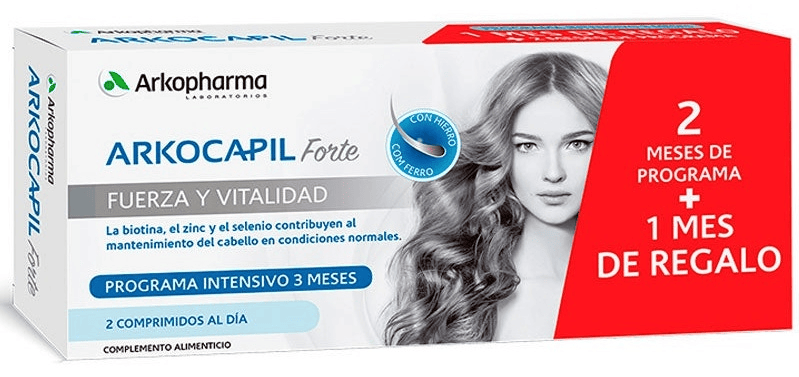 Arkopharma Arkocapil Advance Forte Vitalidad Capilar 60 Cápsulas PACK 2 MESES