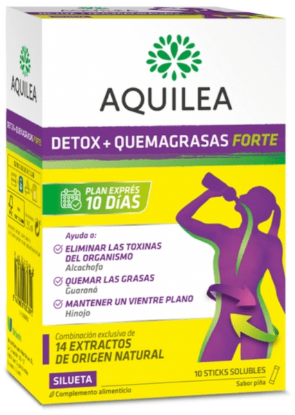 Aquilea Detox + Quemagrasas Forte 10 Sticks