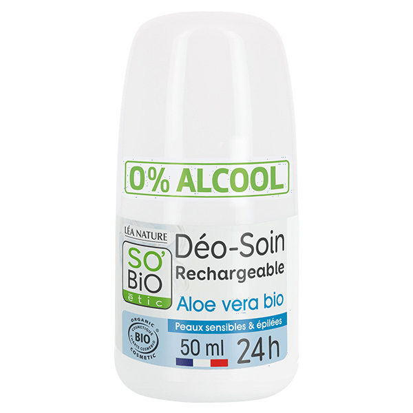 So'Bio Étic Déo-Soin Déodorant Tolérance + Jus d'Aloe Vera Bio 50ml 2