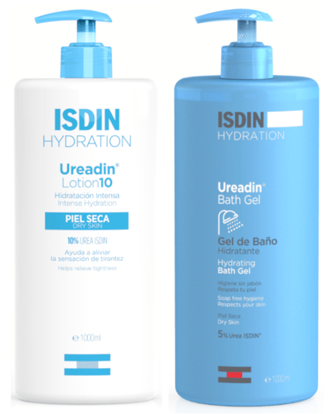 Isdin Ureadin Lotion 10 Crema Piel Seca 1 L + Syndet Gel de Baño Hidratante 1 L