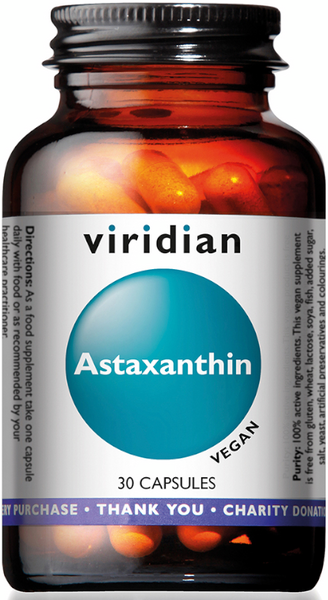 Viridian Astaxantina 30 Cápsulas Veganas
