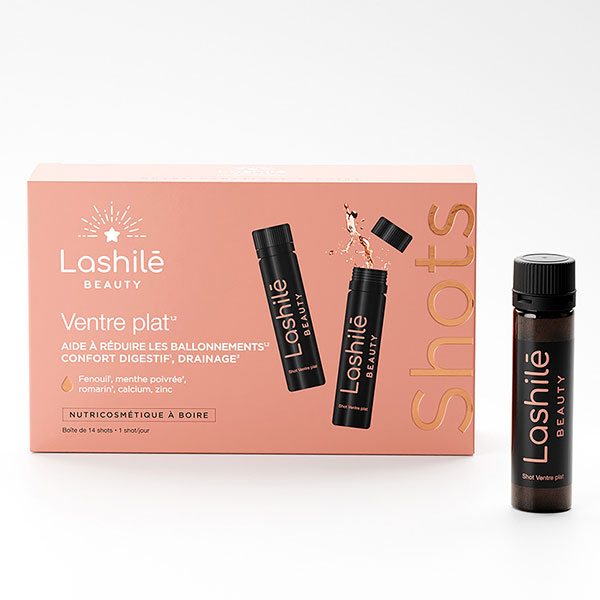 Lashilé Beauty Shots Ventre plat réduit les ballonnements 14 doses