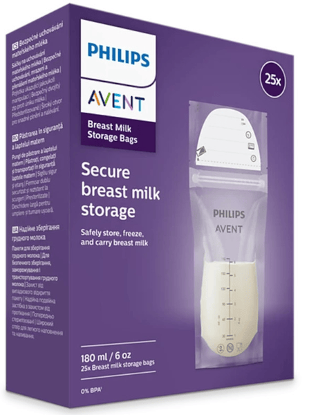 Avent Mujer Philips Bolsa Almacenamiento Leche Materna 25 Uds