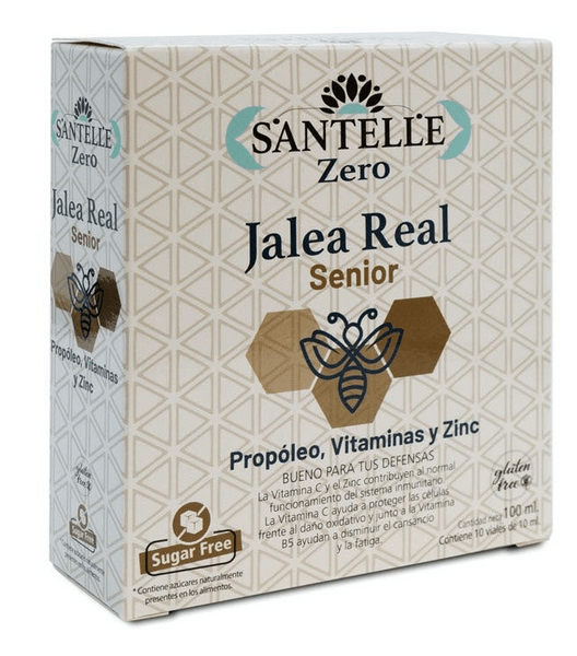 Santelle Jalea Real Senior Con Propóleo, Vitaminas Y Zinc 10 Viales
