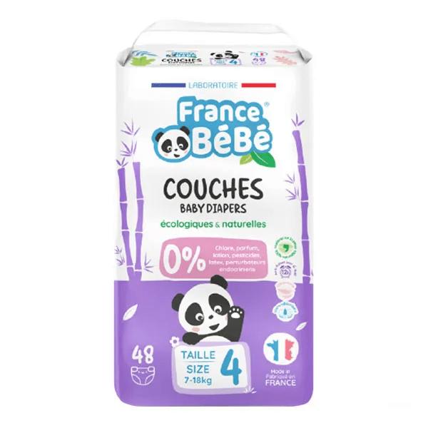 France Bébé Couches écologiques françaises Taille 4 - 48 couches