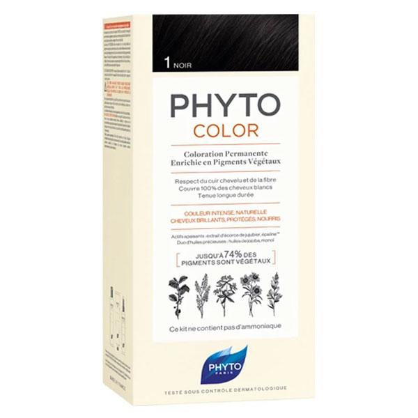 PhytoColor Coloration Permanente N°1 Noir 2