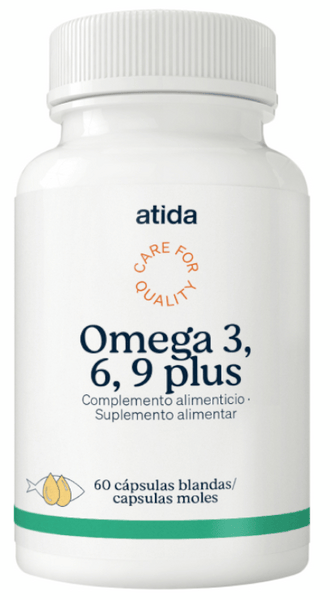 Atida Omega 3,6,9 Plus 60 Cápsulas Blandas