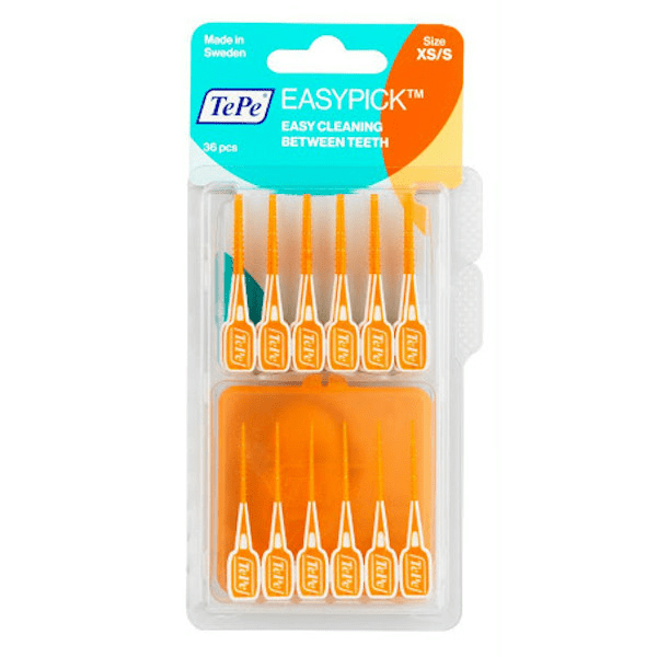 Easy Pick Cure-Dents Silicone Orange XS/S 36 unités 4
