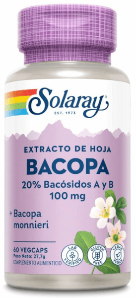 Solaray Bacopa 100 Mg 60 Cápsulas Vegetales