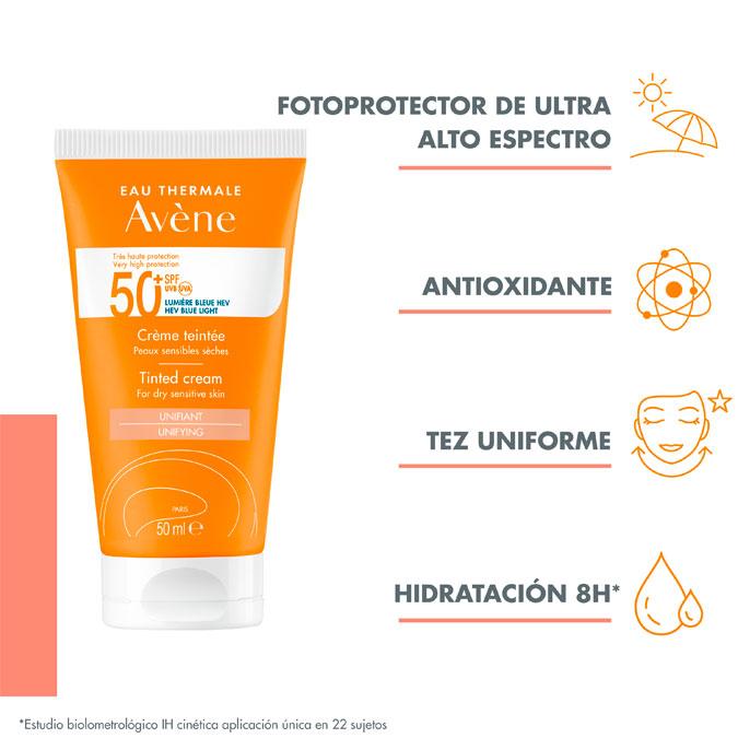 Thumbnail 1 de Avène Crema Solar SPF50+ Color 3x50 ml