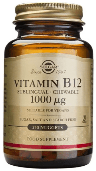 Solgar Vitamina B12 1000 mcg (Cianocobalamina) 250 Comprimidos