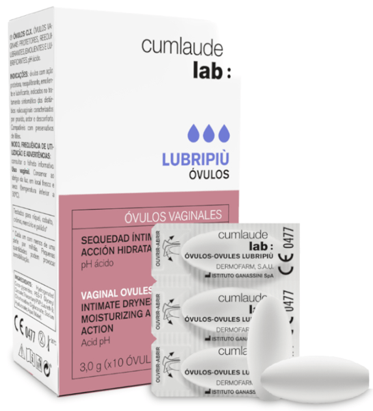 Cumlaude Lab Lab Lubripiù Óvulos Vaginales Hidratantes y Emolientes 10 uds