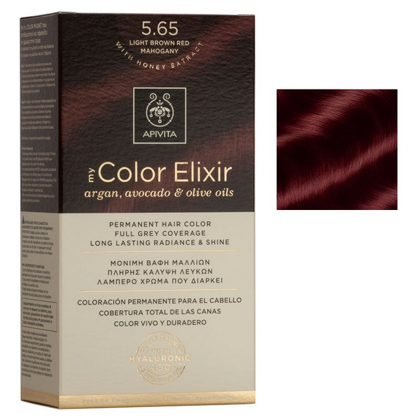 Apivita My Color Elixir Tinte Castaño Claro Caoba Nº5.65