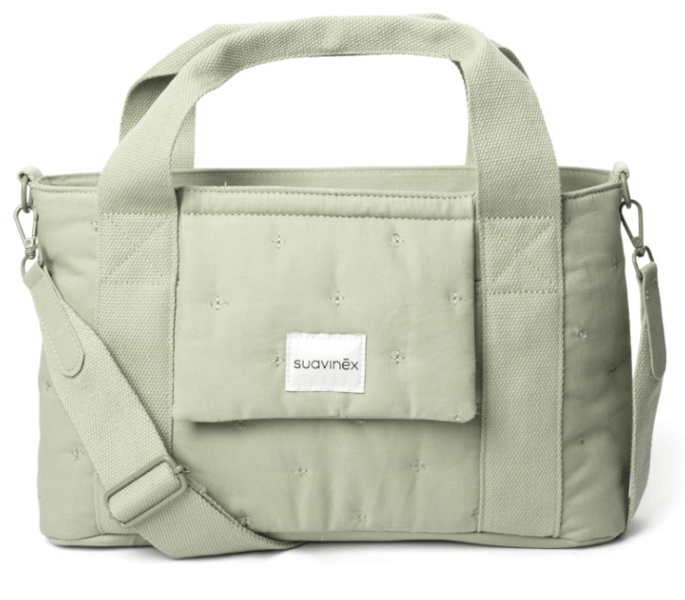 Suavinex Bolso Organizador Maternidad Panera para Carrito Verde Liso
