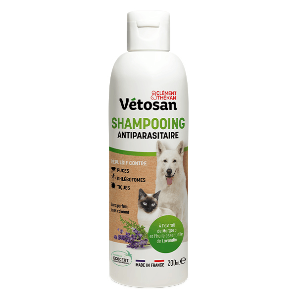 Vétosan Shampooing Antiparasitaire pour chiens et chats 200 ml 2