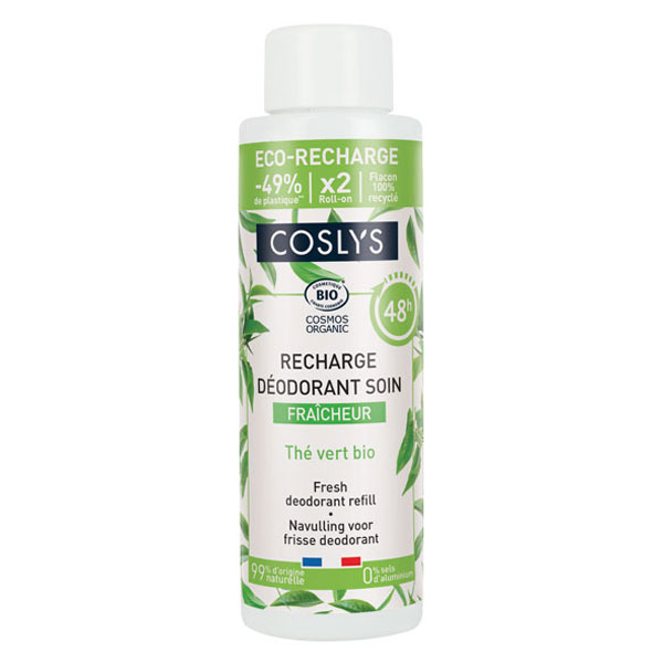 Recharge Déodorant Soin Fraîcheur Thé Vert Bio 100ml