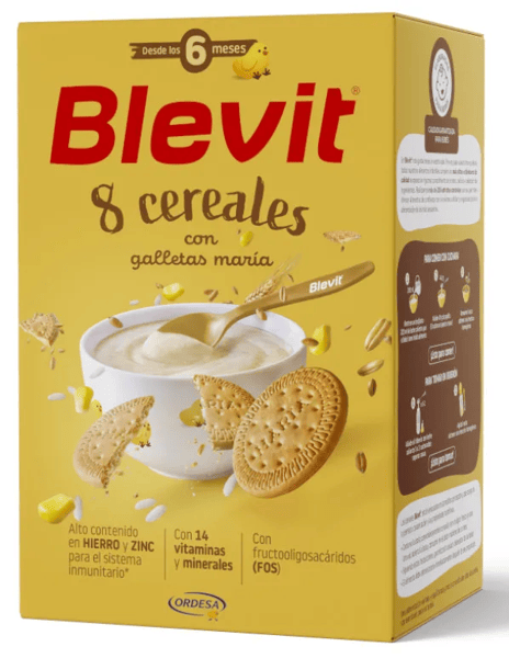 Blevit Papilla 8 Cereales con Galleta María +6m 500 gr