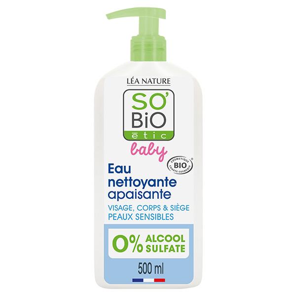 So'Bio Étic Baby Eau Nettoyante Apaisante Bio 500ml 2