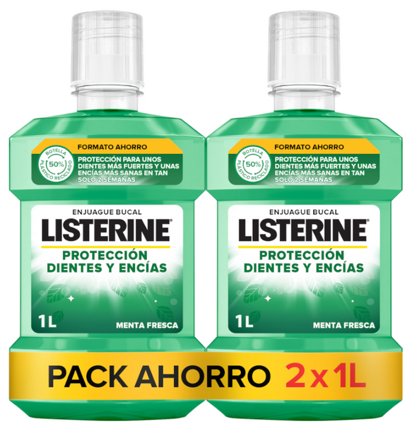 Listerine Enjuague Bucal Dientes Y Encías Duplo 1000ml