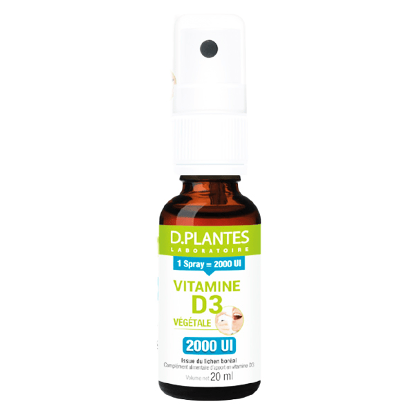 Vitamine D3 2000UI Végétale Spray 20ml 2