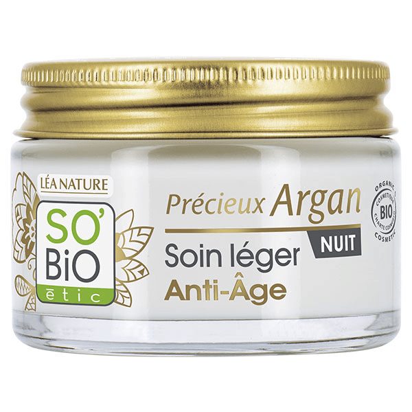 So'Bio Étic Précieux Argan Soin Léger Anti-Âge Nuit Bio 50ml 4