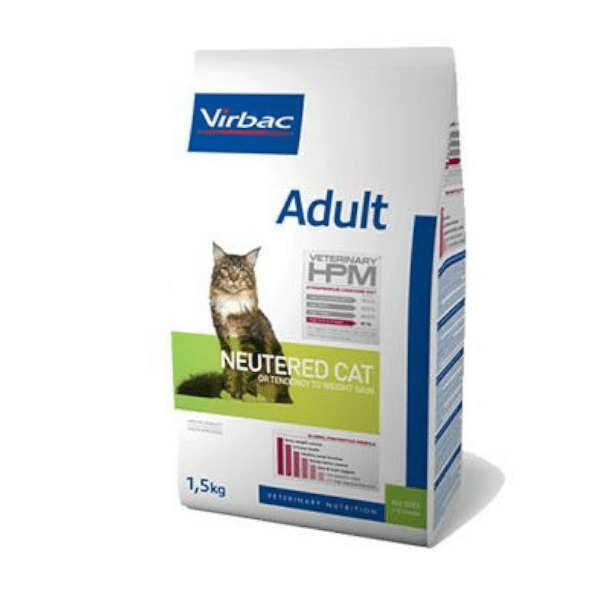 Comparer les prix de Virbac Veterinary hpm Neutered Chat Adulte (+12mois) Croquettes 1,5kg