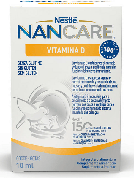 Nancare 5 X Vitamina D Para Bebé- Sistema Immunitario 10 Ml - Imagen 3