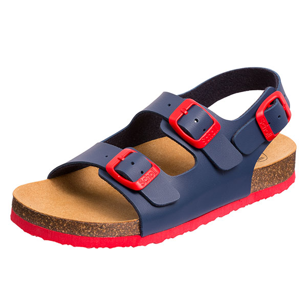 Sandales Air Bag B/S Bleu Marine Rouge Taille 28
