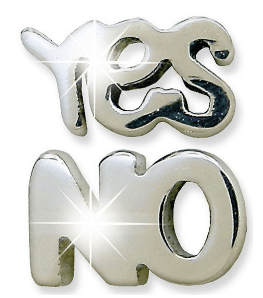 Prim Pendientes Hipoalergénicos Yes/No Metal Biojoux 1 Par