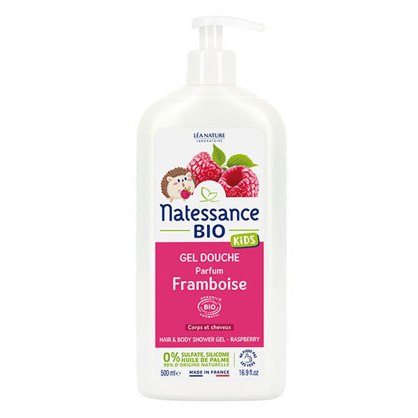 Kids Bio Gel Douche Framboise 500ml 3
