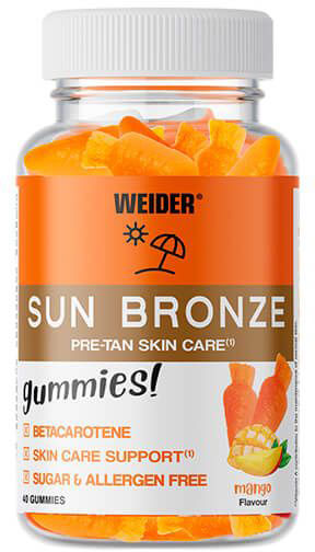 Weider Sun Bronze Sabor Mango 40 Gummies