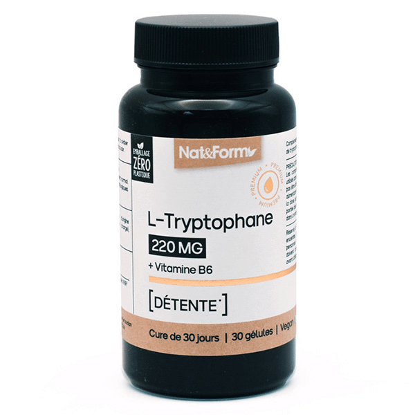 Tryptophane + Vitamine B6 détente 30 gélules 3